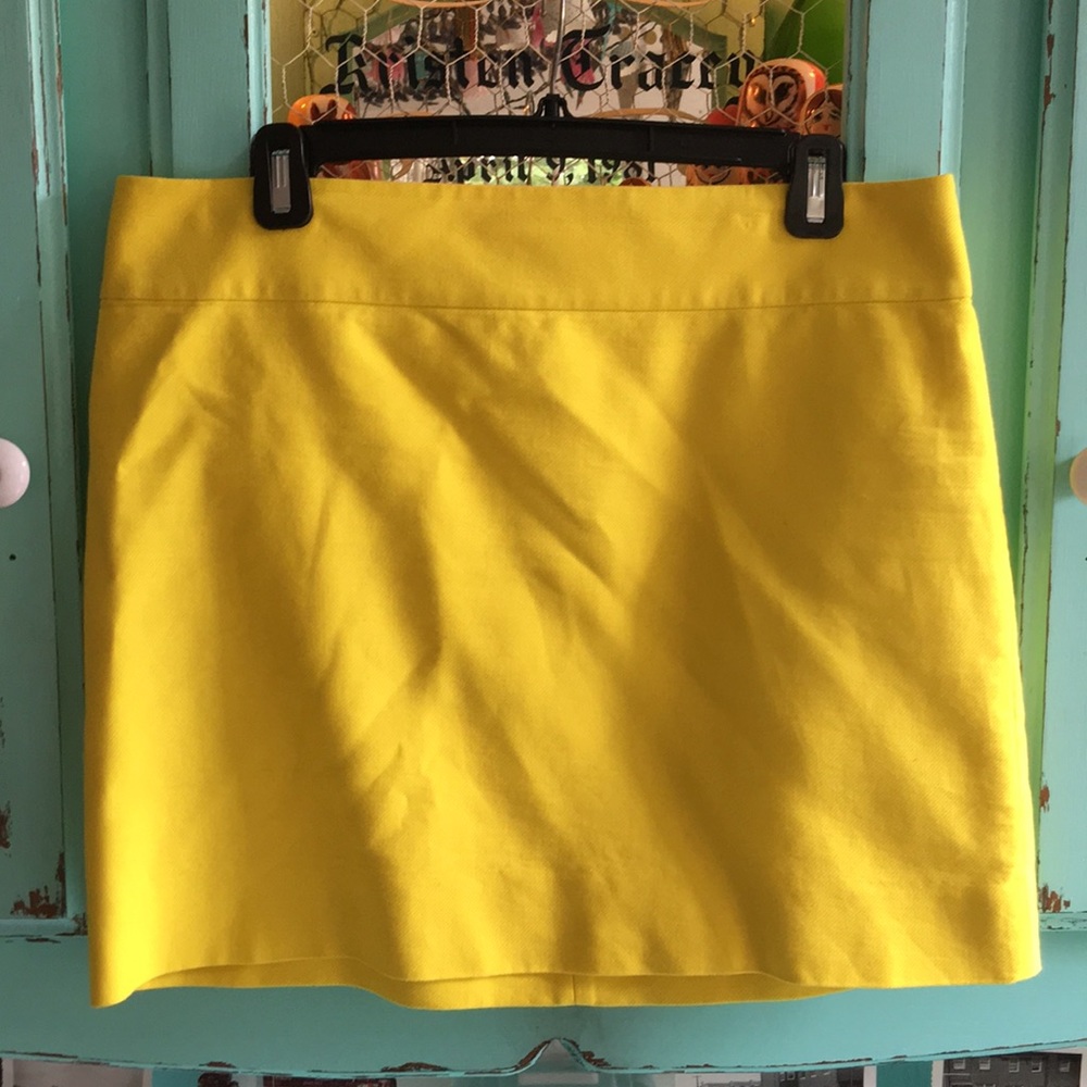 J.Crew Yellow Miniskirt